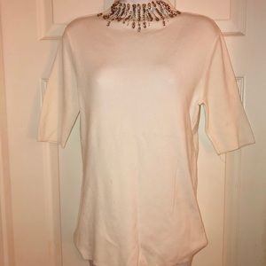 INC Jeweled Mock Neck Top (M)